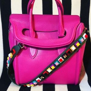 Alexander McQueen Heroine satchel Fuchsia stolen